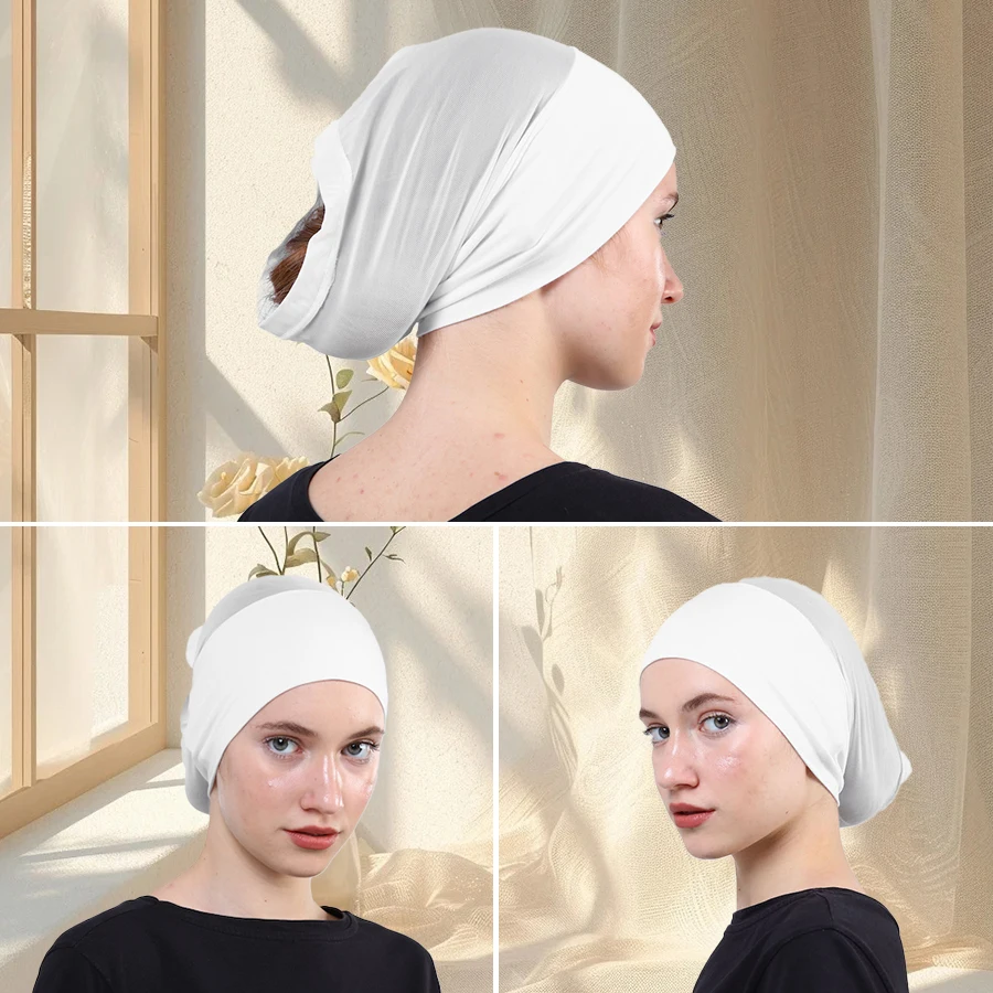 

1PCS Muslim Style Sporty Women Headscarf Solid Color Mesh Headscarf Breathable Instant Headscarf Instant Turban