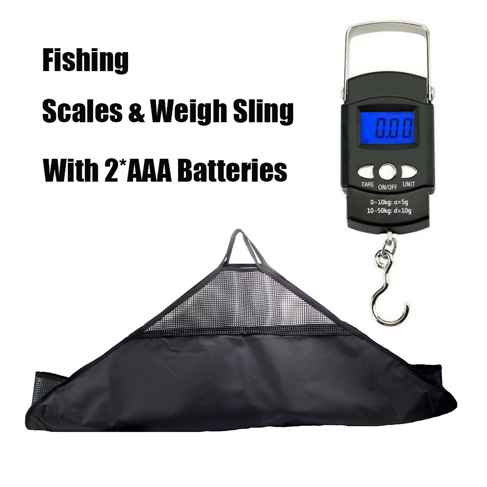 

Fishing Tackle Accessories Bag Fishing Weighing Sling Bag With Ruler Graduated Scale Case Carp Coarse Heavy Duty Fish Weigh Bag