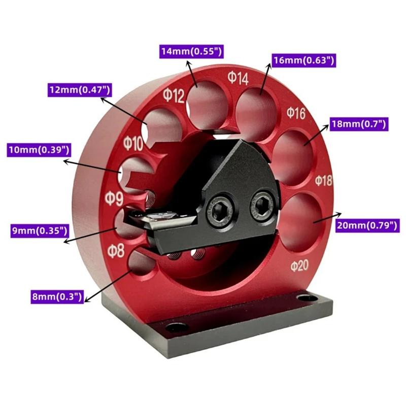 ร้อน! 8 หลุม Dowel Maker Jig Kit 8 มม.-20 มม.ไม้ไฟฟ้าเจาะ Milling Dowel รอบ Rod เสริมเครื่องมือ