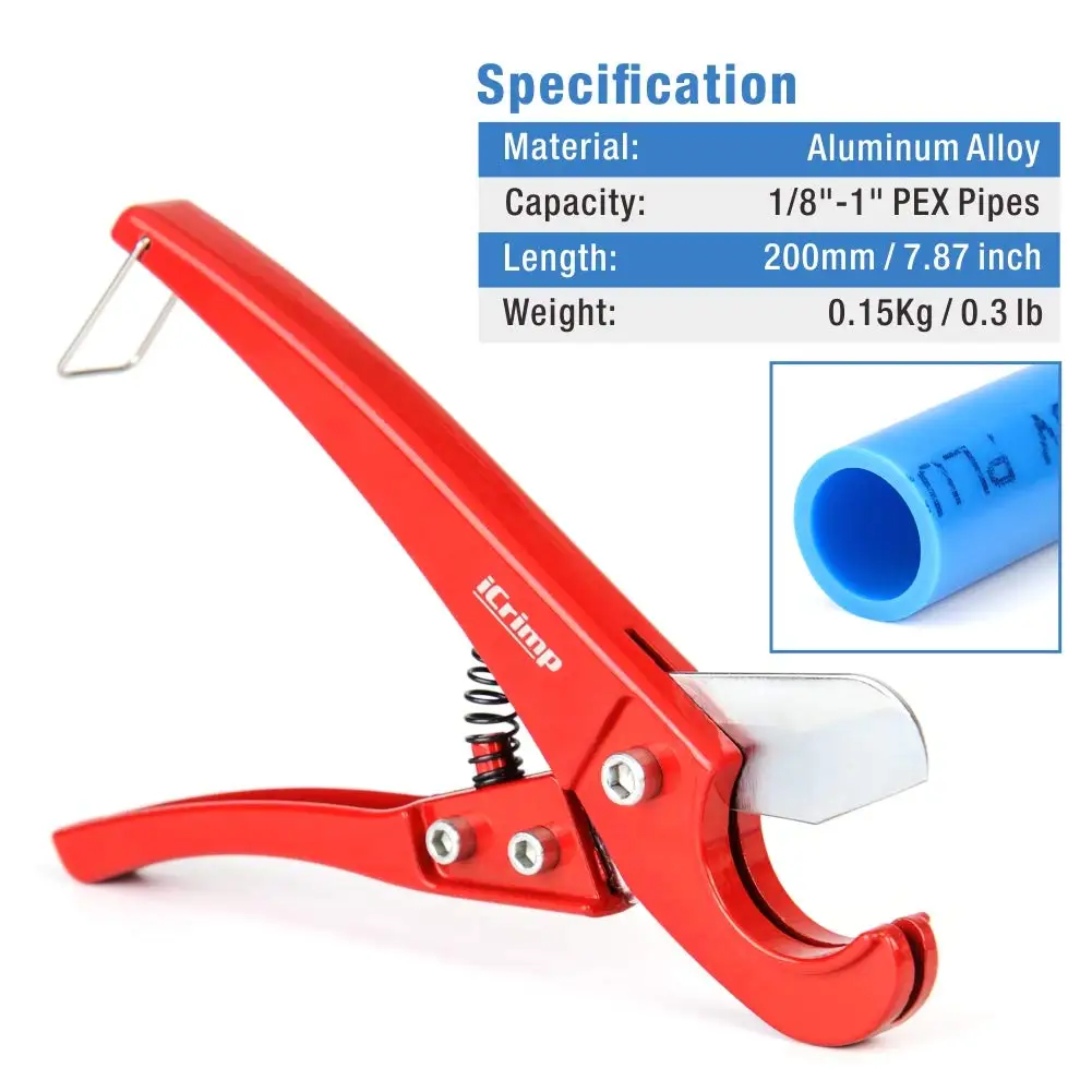 JB PEX Pipe Cutters Tool for Cutting 1/8"-1" PEX Tubings, NOT for PVC Pipes