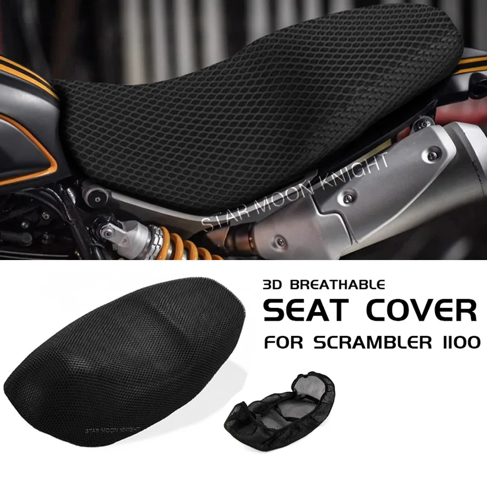 Saddle Seat Cover para Ducati Scrambler, Almofada Protetora, Tecido de Nylon Especial, Acessórios para Motocicletas, 1100 Sport Pro