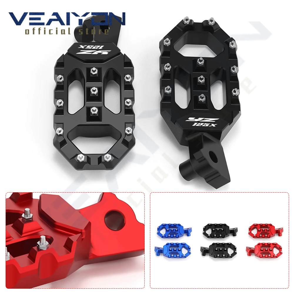 

For YZ125 1997-2025 YZ125X 2017-2023 2024 2025 Motorcycle accessories Aluminum Foot Pegs Pedals FootRest Footpegs Rest Pedals