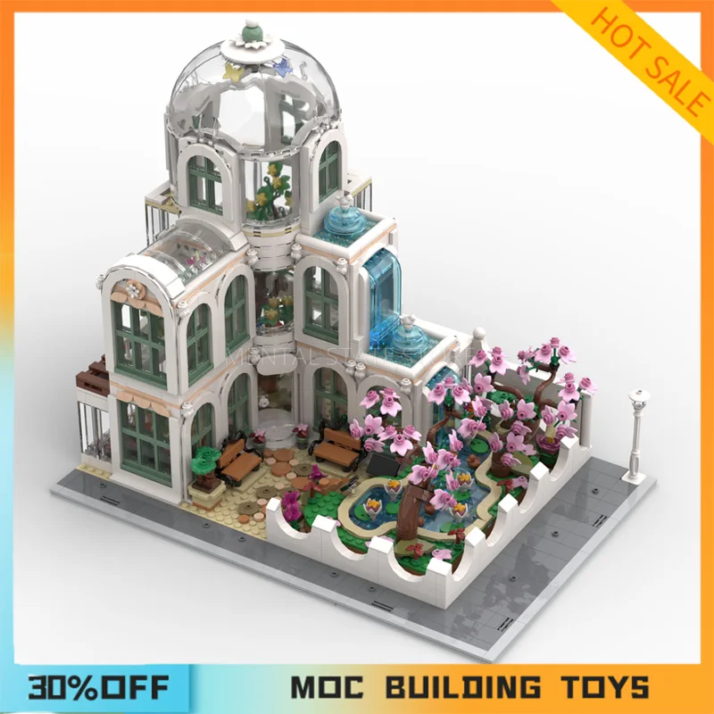 2241PCS Customized MOC Botanical Garden Building Blocks Technology Bricks DIY Creative Assembly Education Toys Holiday Gifts