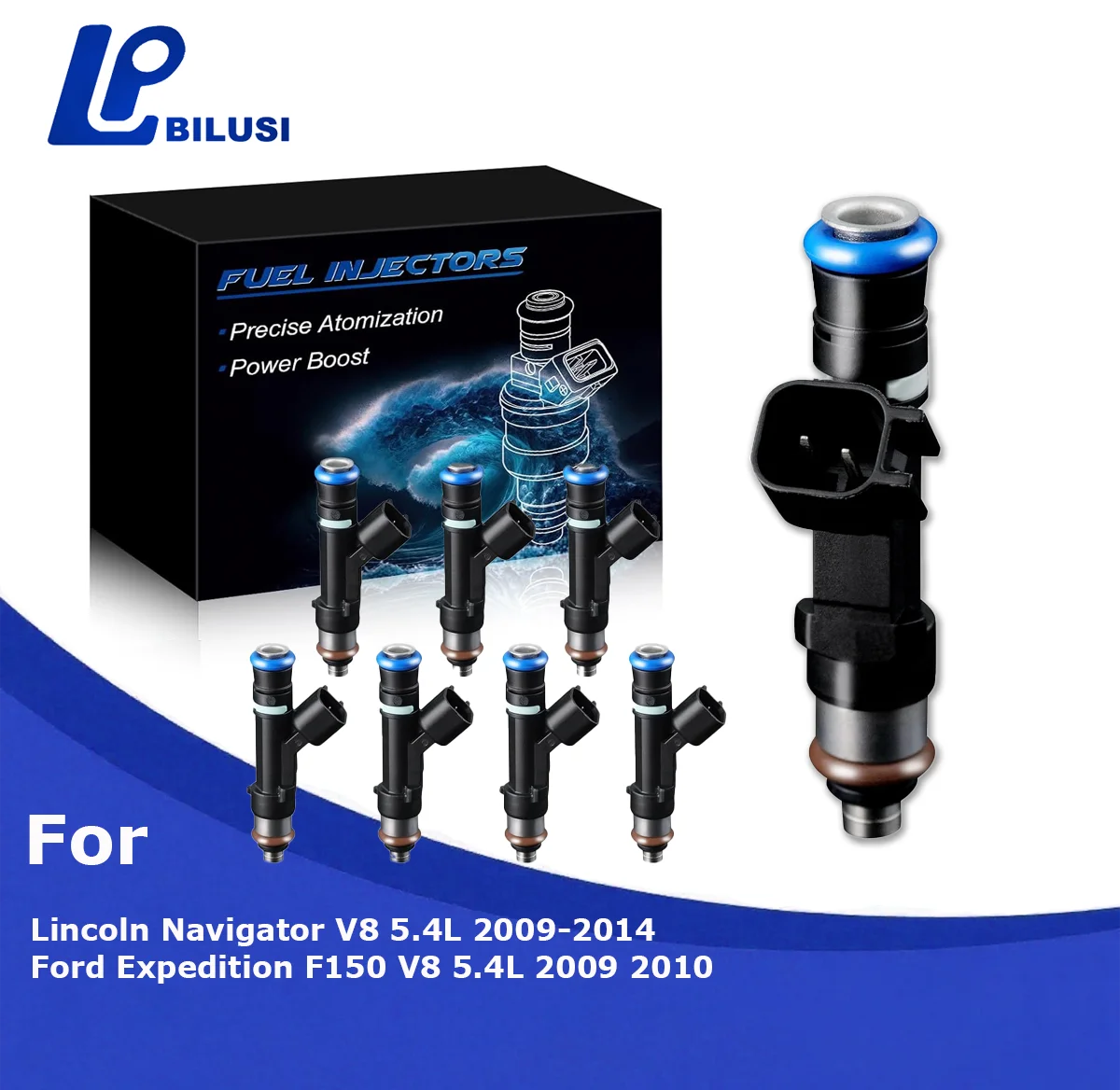 

Bilus 0280158174 5.4L Fuel Injectors For Ford F150 2009-2010 Expedition 2009-2014 FJ1003 67609 9L3E9F792GA 9L3EB5A CM5154 M1277