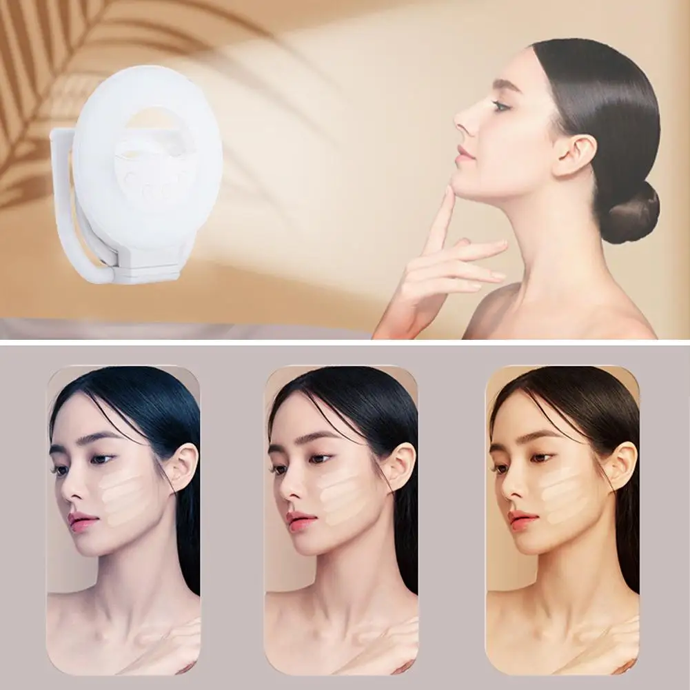 Folding Magnetic Mobile Phone Fill LED Light Multi Functional Phone Holder Portable Live Streaming Outdoor Desktop Stand