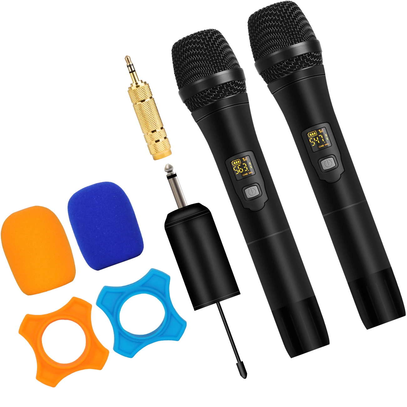 

Wireless Microphone UHF Professional Handheld Mic Recording Karaoke Mic For Speaker Party Church Show Meeting