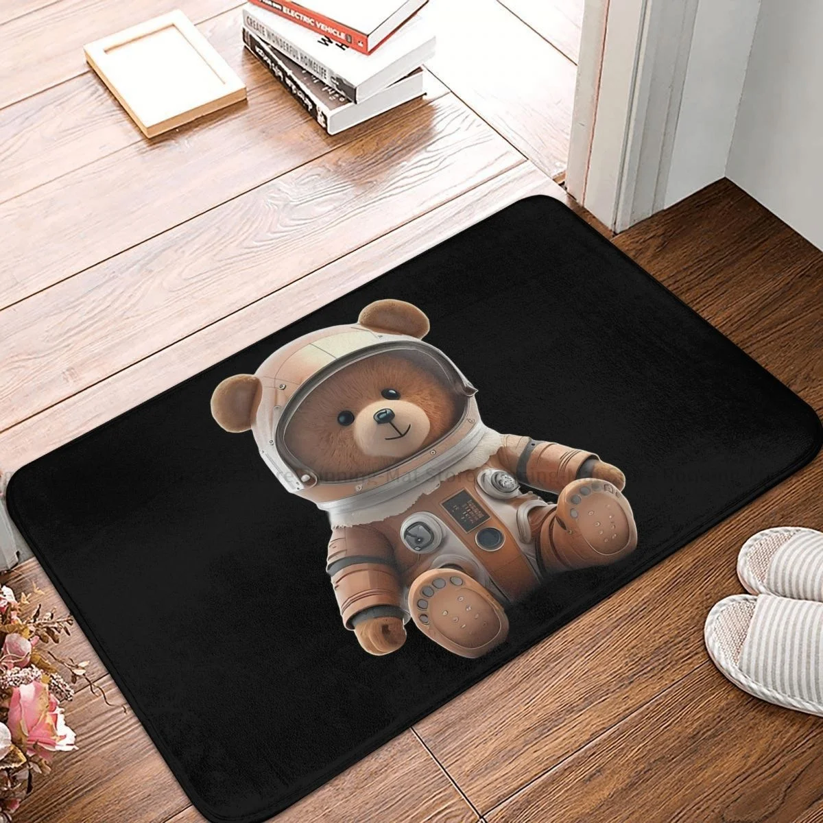 Teddy Bear Bathroom Mat Astronaut Cool Doormat Kitchen Carpet Balcony Rug Home Decor