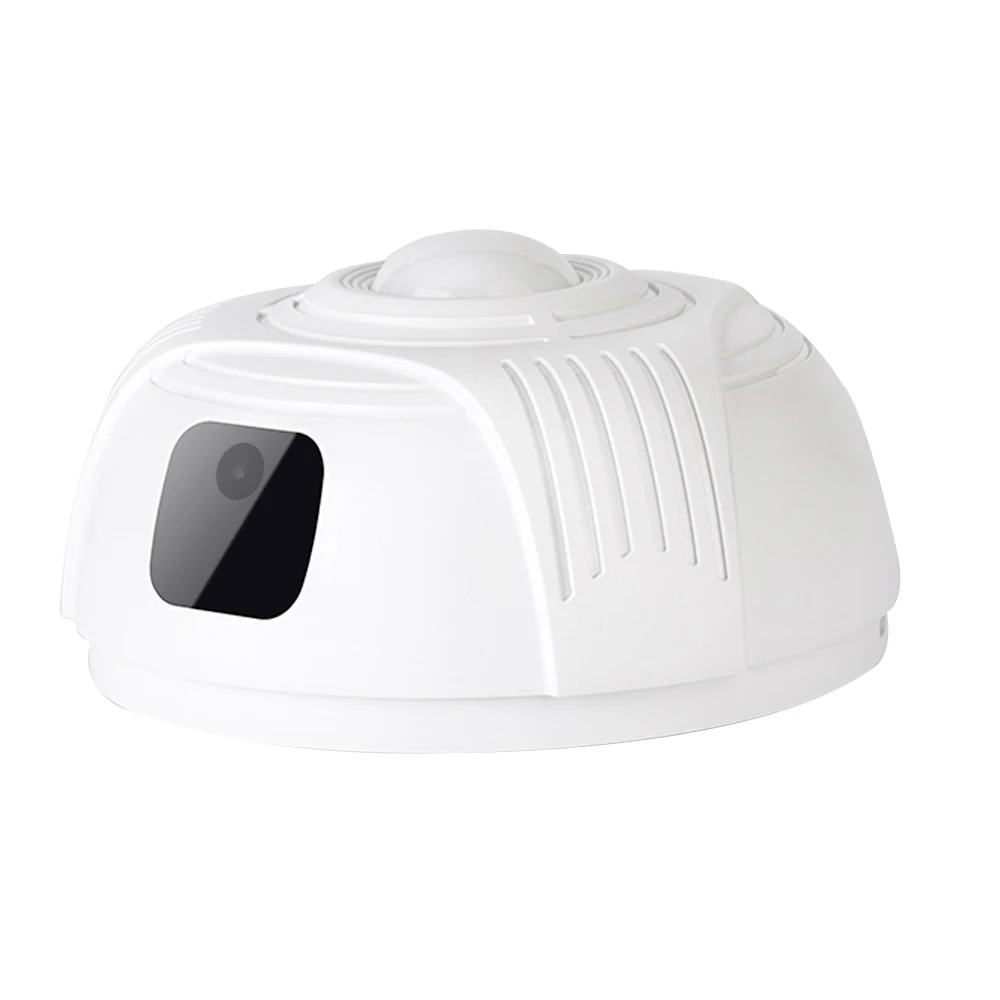 TUYA HD 1080P Dummy Smoke Detector WI-FI Security Camera With 330Degree Pan Rotating Push Alarm Notification by free APP