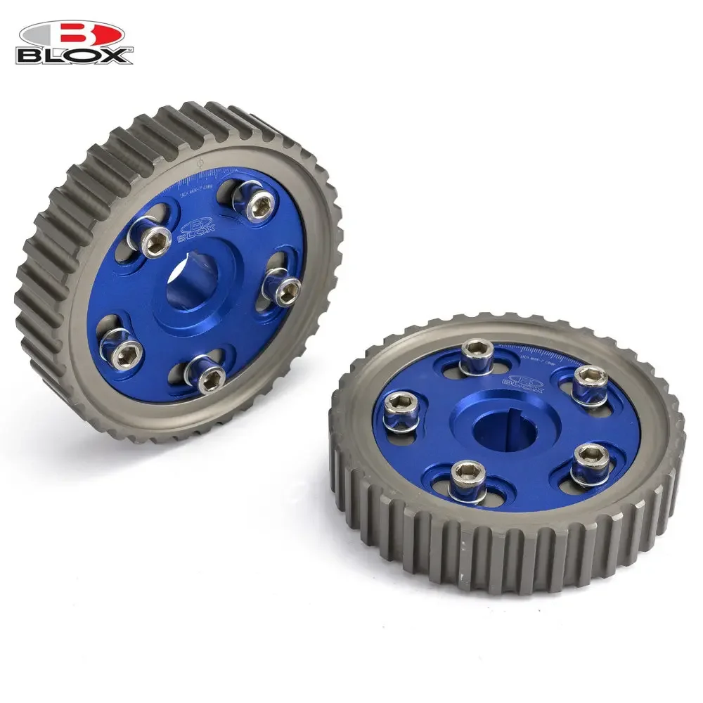 Blox 2 قطعة بكرة تروس كام قابلة للتعديل لهوندا SOHC D15/D16 D-SERIES SOHC محرك 88-97 مدخل وعادم AF-CGD16BL