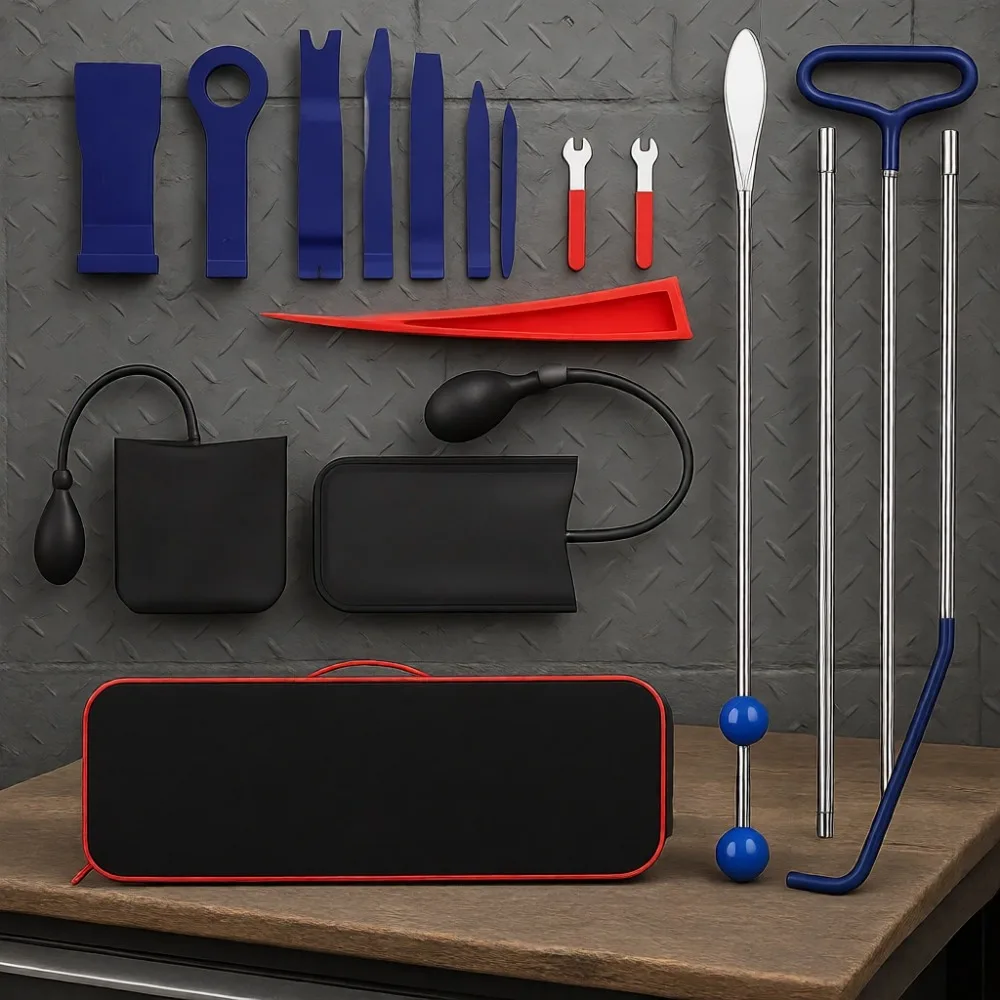 

17 Piece Stainless Steel Emergency Repair Tool Kit with Storage Bag