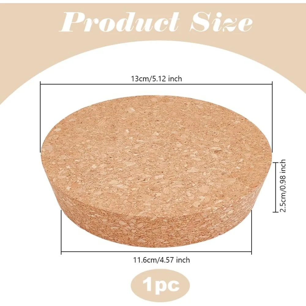 Large Cork Stoppers 4.6~5.1 Inch Cork Bottle Stoppers Tapered Corks Plugs Corks Canning Jar Lids Wood Tapered Plugs Wooden Taper