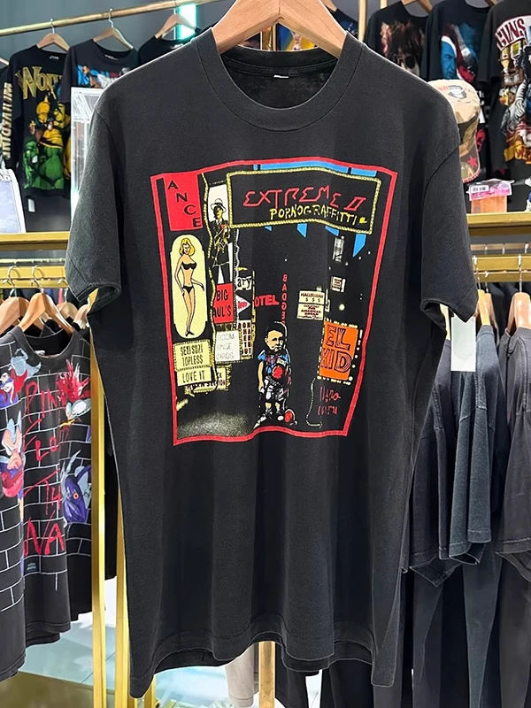 

Extra Large Size 300 Pou Heavy Metal Ro ort Sve Retro T-irt Women's Casual Cotton Summer Top Korean Sle Loose Fit