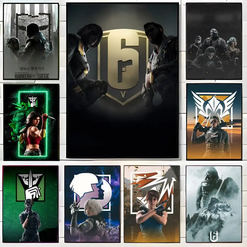 Game Shooter R-Rainbow Six Poster Wall Art Print Decorative Mural Home Decor Gift Unframed
