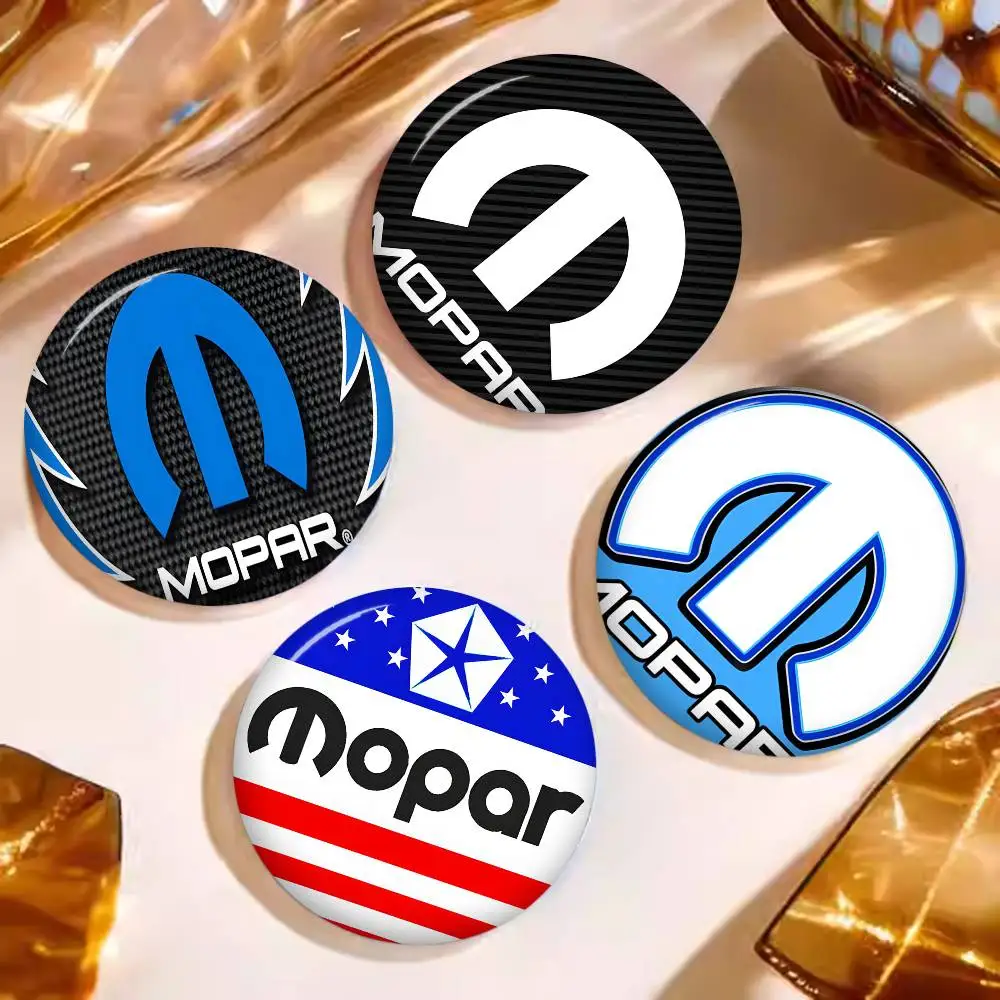 M-Mopares Car Creative Pins Funny Faces Round Snap-in Brooch Badge Backpack Hat Accessories Jewelry Gifts