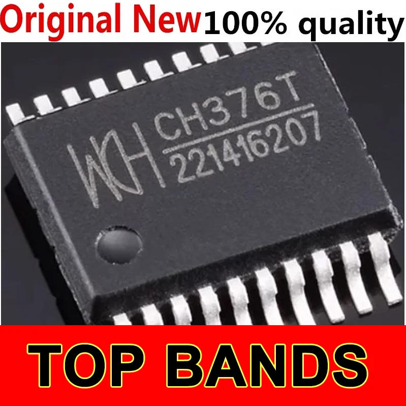 NEW Original 5pcs New original CH376T CH376 SSOP-20 USB to serial/parallel port chip for direct shooting IC Chipset