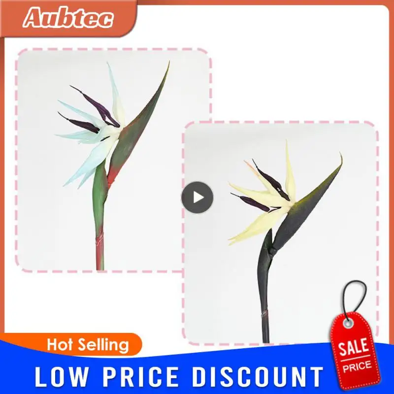 Real Touch Streliteela Artificial Flower Party Wedding decoration Floral supply Home Decor Photo Props Birds Of Paradise