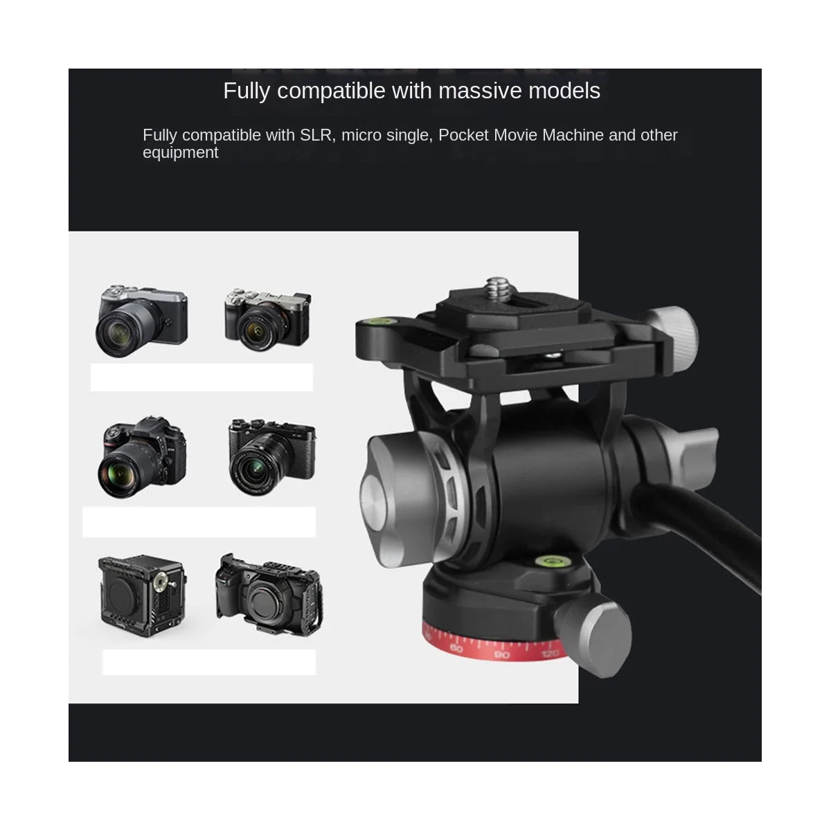 رأس ترايبود بانورامي، رأس ثلاثي بانورامي، رأس تخميد فيديو السوائل الهيدروليكية