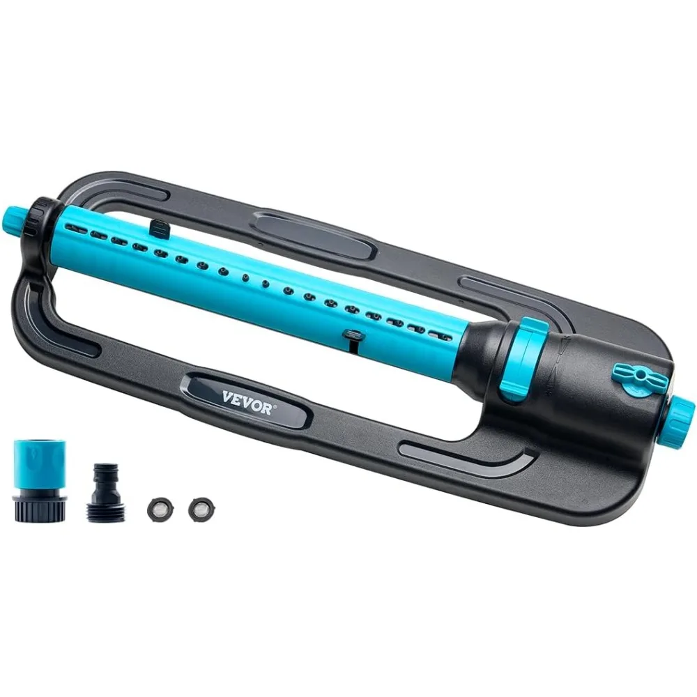 

oscillating sprinkler, up to 4500 sq. ft. water sprinkler for lawn with 18 precision nozzles, 3-way adjustable turbo oscillatin