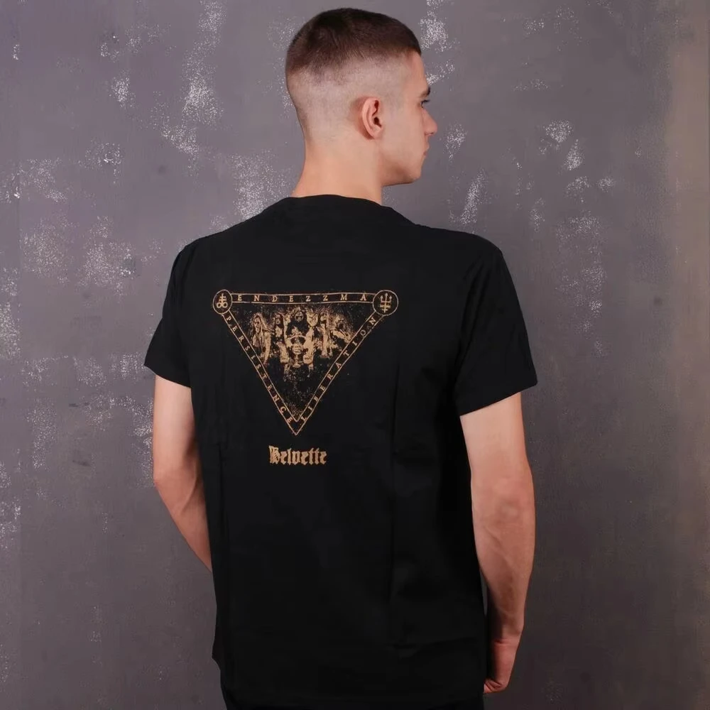 Endezzma  Persistence Liberation T-Shirt Double Printing Hip Hop Short Sleeve T-Shirt Front Back Casual Street T-Shirt Unisex