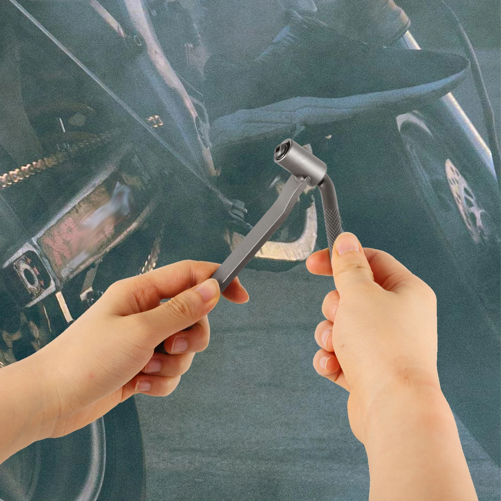 

Motorcycle Screw Adjustment Tool Engine Valve Regulator Scooter Repair Wrench Durable Sturdy Compatible with Various for Valve