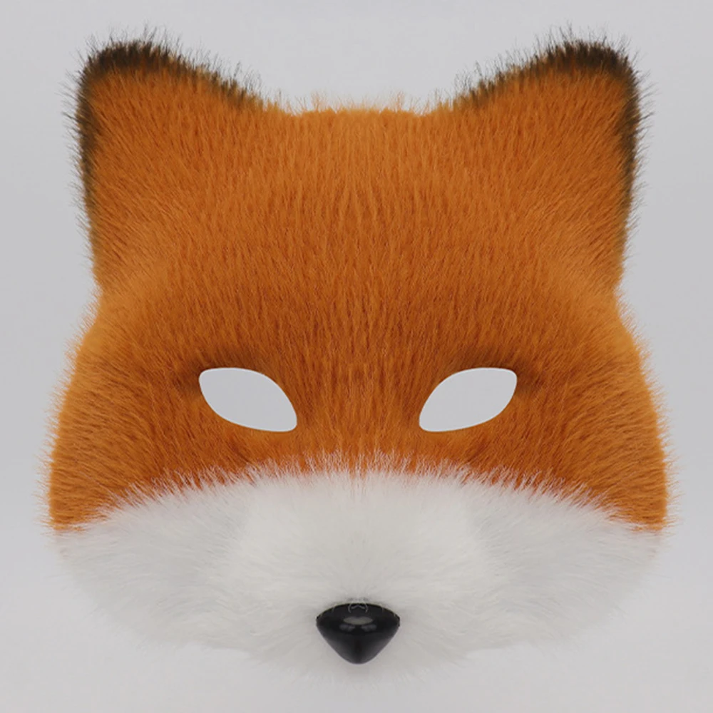 Party Fuchs Maske Hochwertige Fuchs Kostüm Maske Pelzige Tiermaske Nagelneu für Bühnenaufführung Halloween Party Rollenspiele