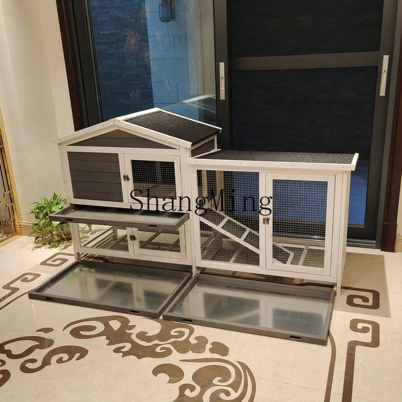 

CL breeding cage Large rabbit nest Pigeon cage Wooden rabbit house Outdoor
