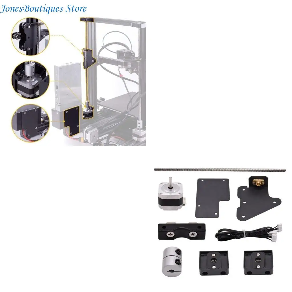 

DIY Dual Z-Tension Dual Z-axis Upgrade Motor KitFor Ender-3 3Pro 3D Printer W8KE