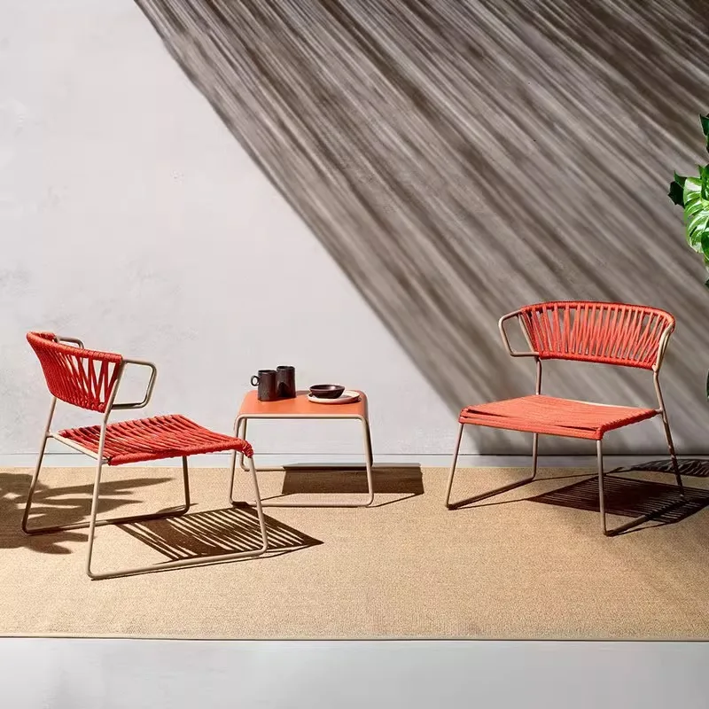 Canapé de balcon extérieur, chaise simple, loisirs, jardin, cour, villa