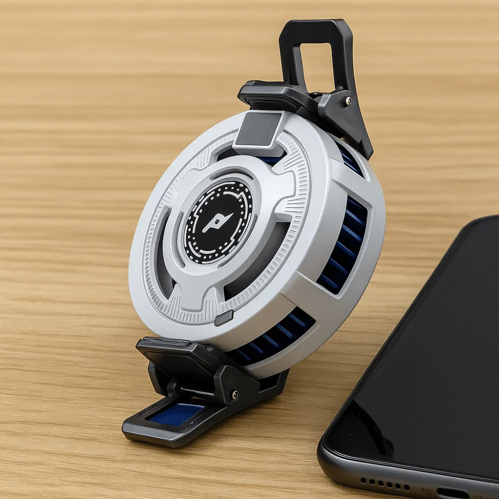 ABS Magnetic Phone Cooler Detachable RGB Back Clip Type Cooler Type C Interface 3 Speed Semiconductor Cooling Fan