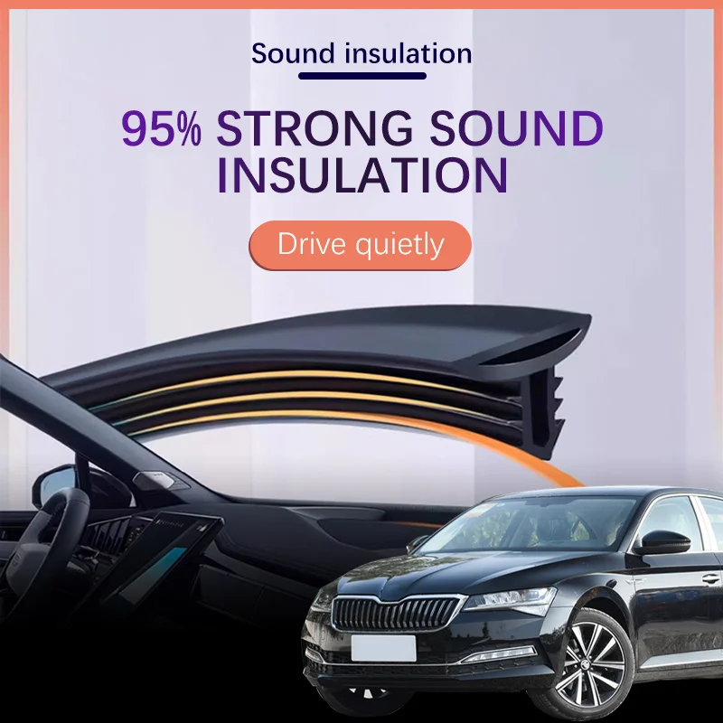 

Car Dashboard Sealing Strip Sound Insulation Rubber Strip Dust-proof For Auto Interior Accessories For Skoda Superb 2 MK2 3T II
