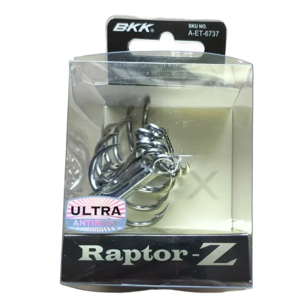 BKK Raptor-Z 6071-4X-HG Treble Fishing Hooks