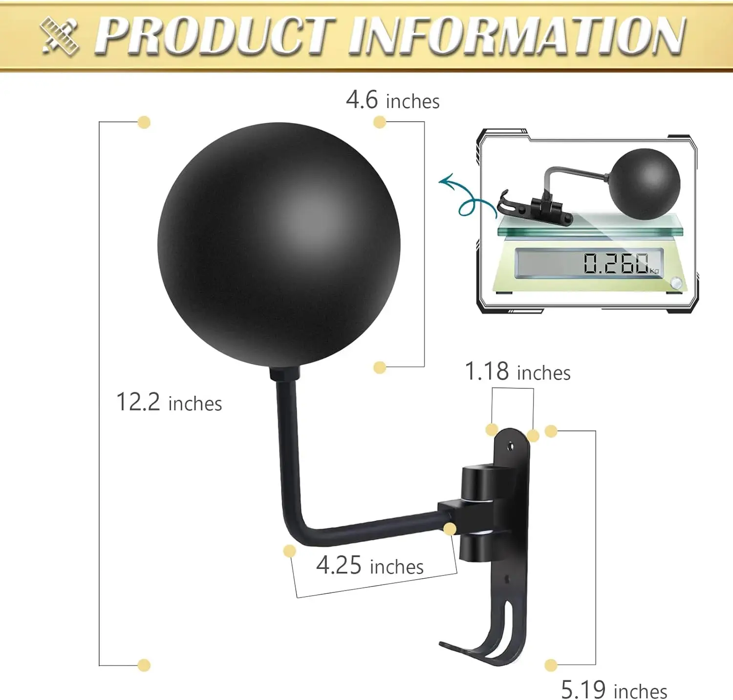 Motorcycle Helmet Rack Wall Mount 180 Degree Rotation Metal Bike Helmet Holder Mount Bicycle Helmet Display Hanger Stand