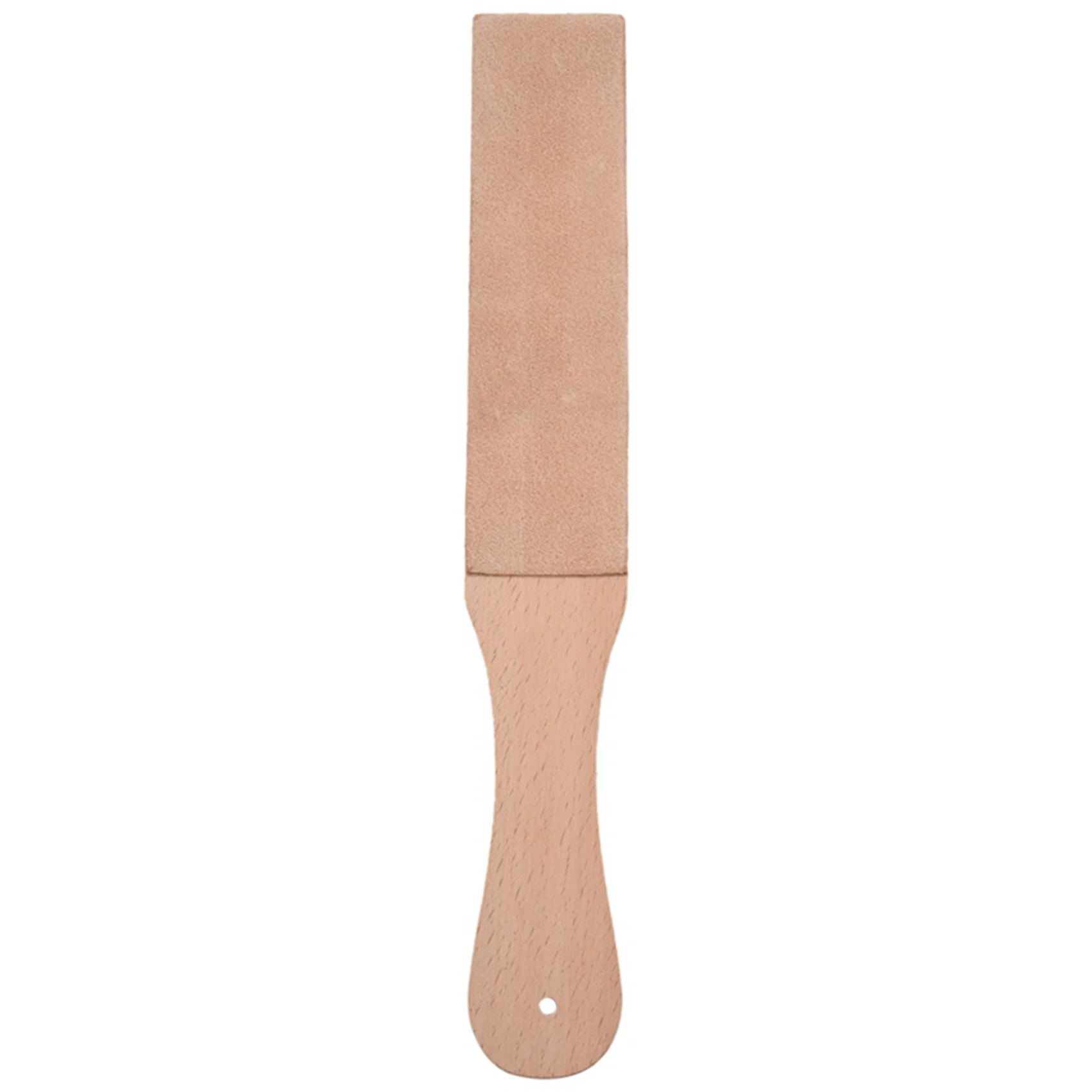 A84E-Knife Sharpener Set Wooden Handle Leather Sharpening Strop Handmade Razors Polishing Board And Polishing Wax Leather Paste