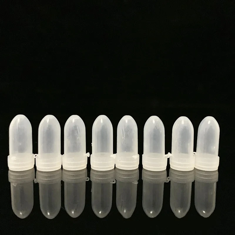 500pcs Empty 1ml Plastic Shell with Cap Antipyretic Plug Shell Capsule Shell Suppository Shell Febrifuge Antifebrile Bottles