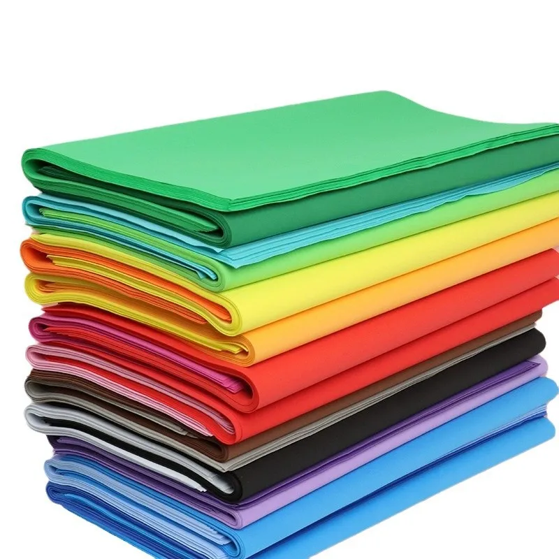 

10 Sheets 50x90cm Colored Sponge Paper EVA Foam Paper for Arts Crafts DIY Project Kindergarten School Greeting Card Paper