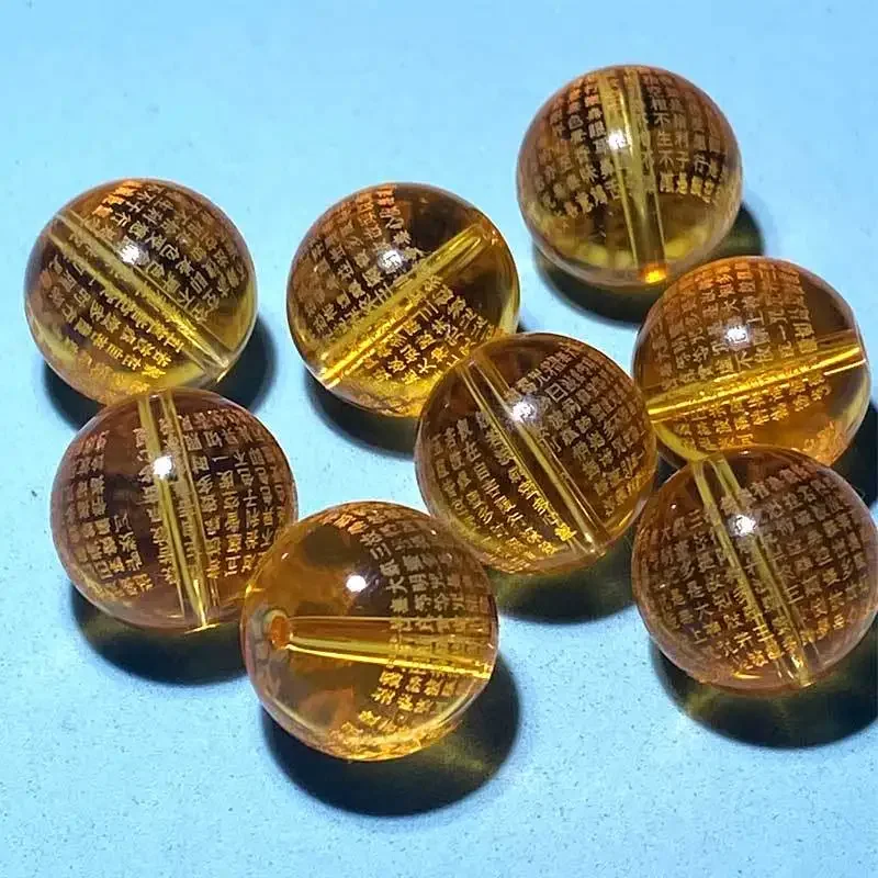 

Topaz carving heart sutra beads accessories scattered beads