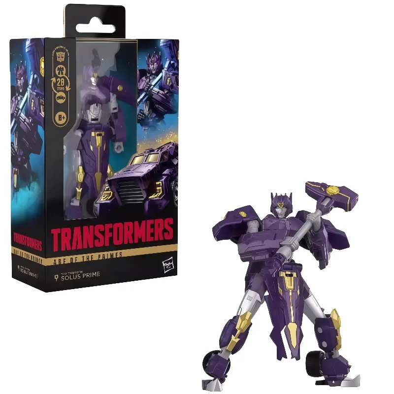 ของเล่นทรานส์ฟอร์มเมอร์ส คลาสสิค ของแท้จาก Hasbro รุ่น Age of The Primes โซลัส ไพรม์ หุ่นยนต์ทรานส์ฟอร์มเมอร์ แอคชั่นฟิกเกอร์ ของสะสม ของเล่นสำหรับนักสะสม