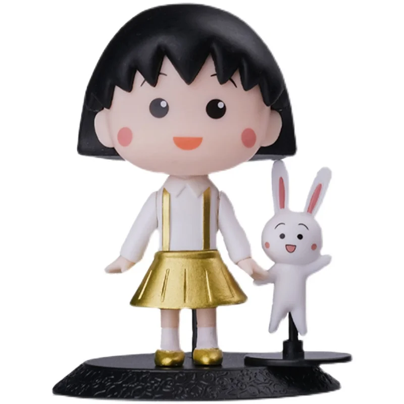 Genuine Chibi Maruko-chan Anime Figures Japanese Anime Different Styles of Cute Cartoon Anime Characters The Doll Is An Ornament