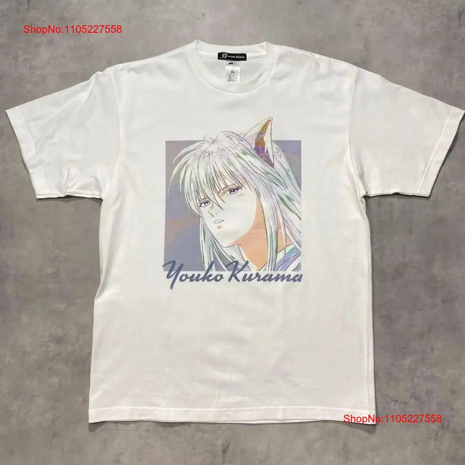 

Yu Hakusho Youko Kurama Print T Shirt Men s Secondhand Clothing Anime Carto vintage Washed Top For Everyday Wear Breathable