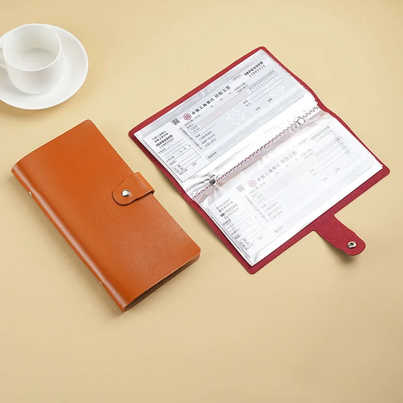 Deposit receipts are stored in the bank's fixed deposit receipts, collection books, bills are stored in check holders, passbooks