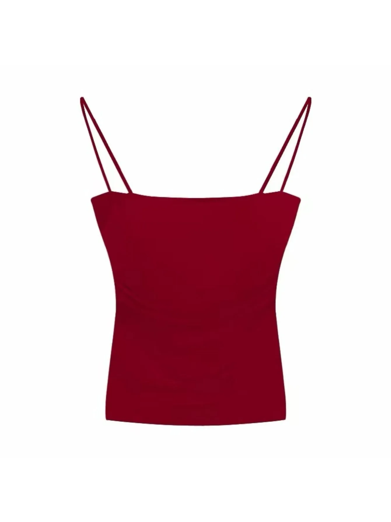 3 Pack Women Sexy Camisole Tank Tops with Elegant Thin Straps & Exquisite Open Back Design, Built-in Chest Pads Fashion Open Bac