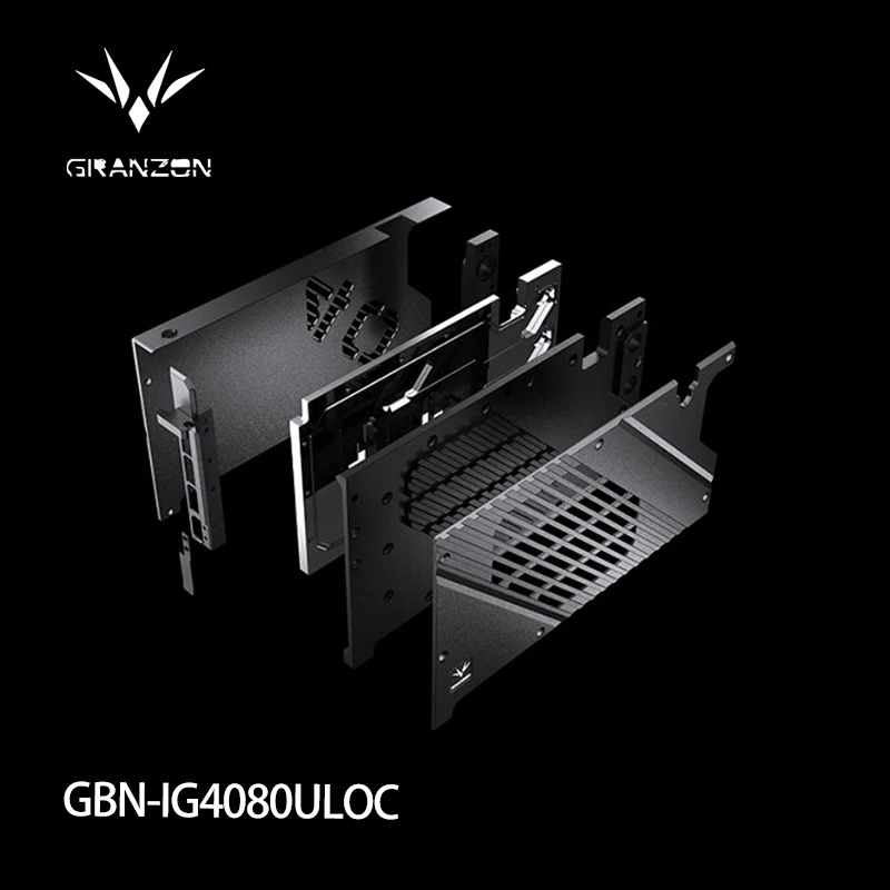 Granzon GPU Water Block for Colorful iGame GeForce RTX 4080 Ultra W OC 16G Video Card / Thickened Copper Plate GBN-IG4080ULOC