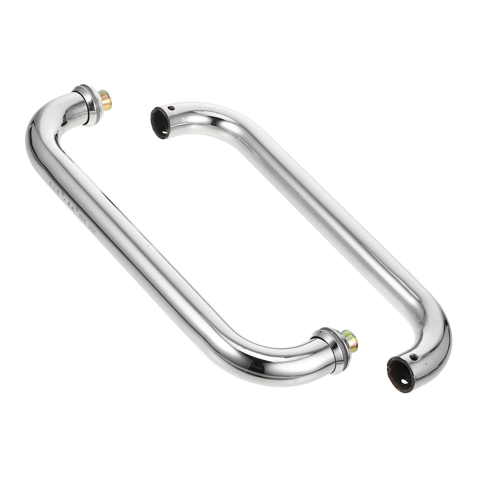 

Stainless Steel L Shaped Handle For Glass Shower Bathroom Sliding Door Pull Back To Back Door Hardware Cabinet Drawer