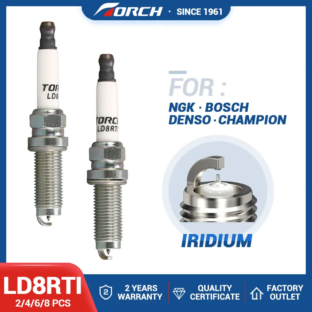 

2-8PCS Candles TORCH LD8RTI/OE206 24112548 24106657 24111859 24112630 Compatible for Chevrolet Monza 1.0T LIW Cavalier 1.0T LJI