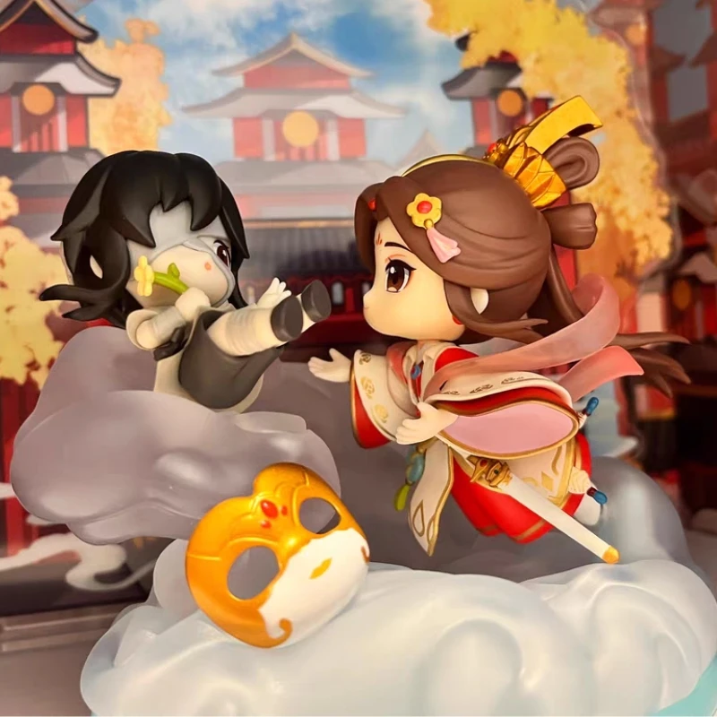 

10cm Original Heaven Official's Blessing Xie Lian Hua Cheng San Lang Anime Figures Tgcf Toys Tian Guan Ci Fu Doll Action Toy