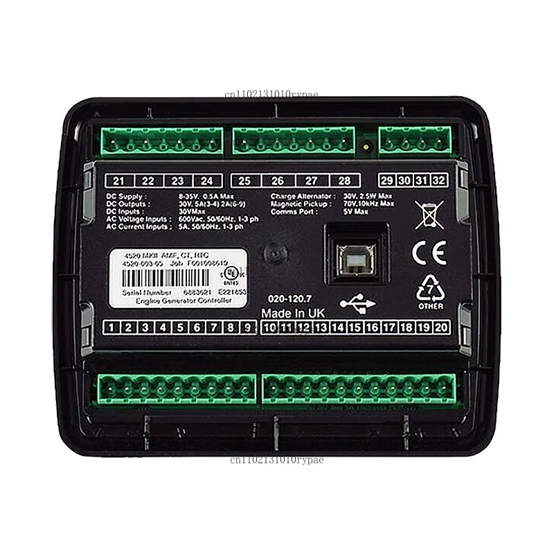 The DSE4520MKII controller's generator mains failure automatic startup control module displays DSE4510