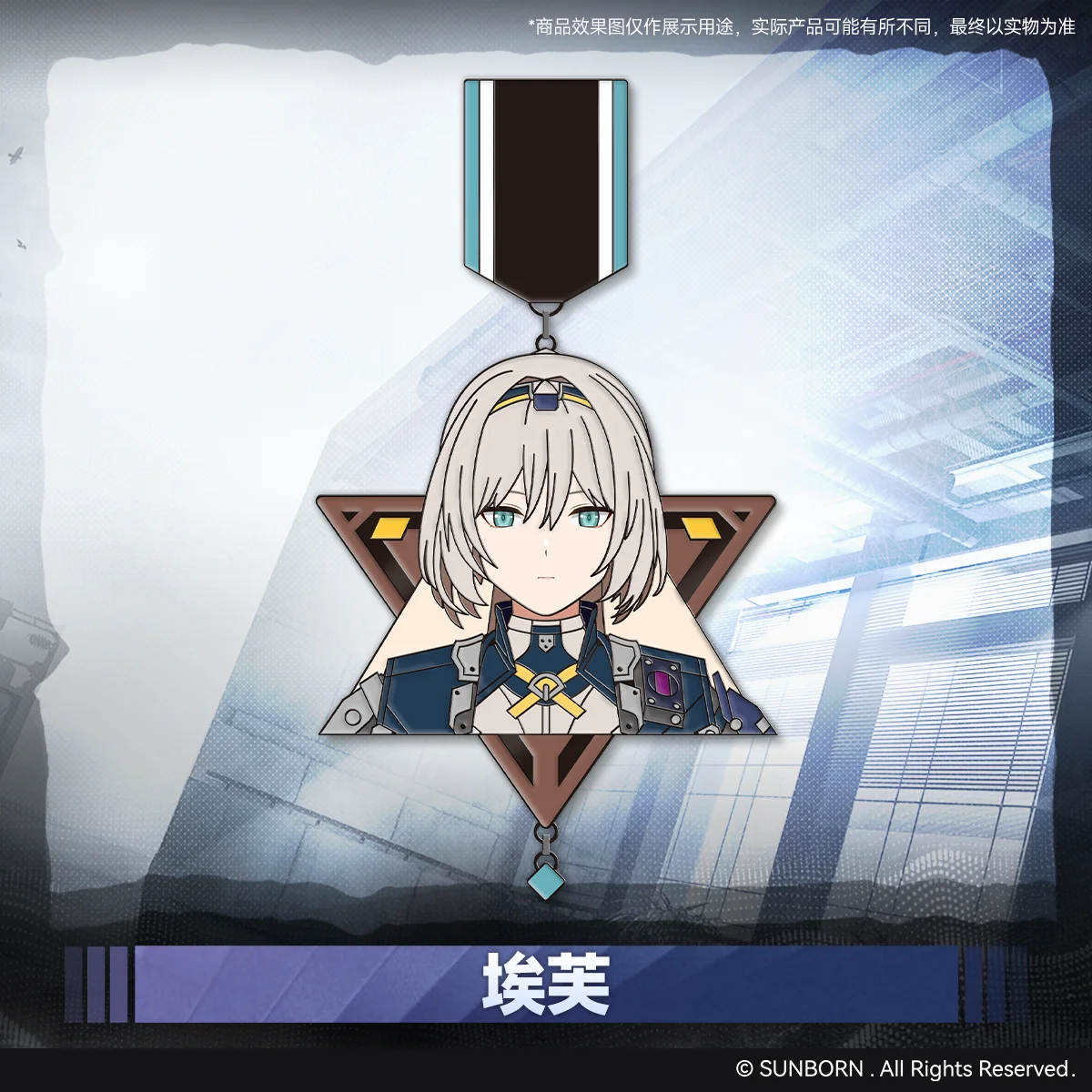 Originele Girls Frontline 2: Exilium Klukai Clukay Leva Voymastina Ef Metalen Medaille Badge Hanger Sleutelhanger Tas Anime Game Kids Gif