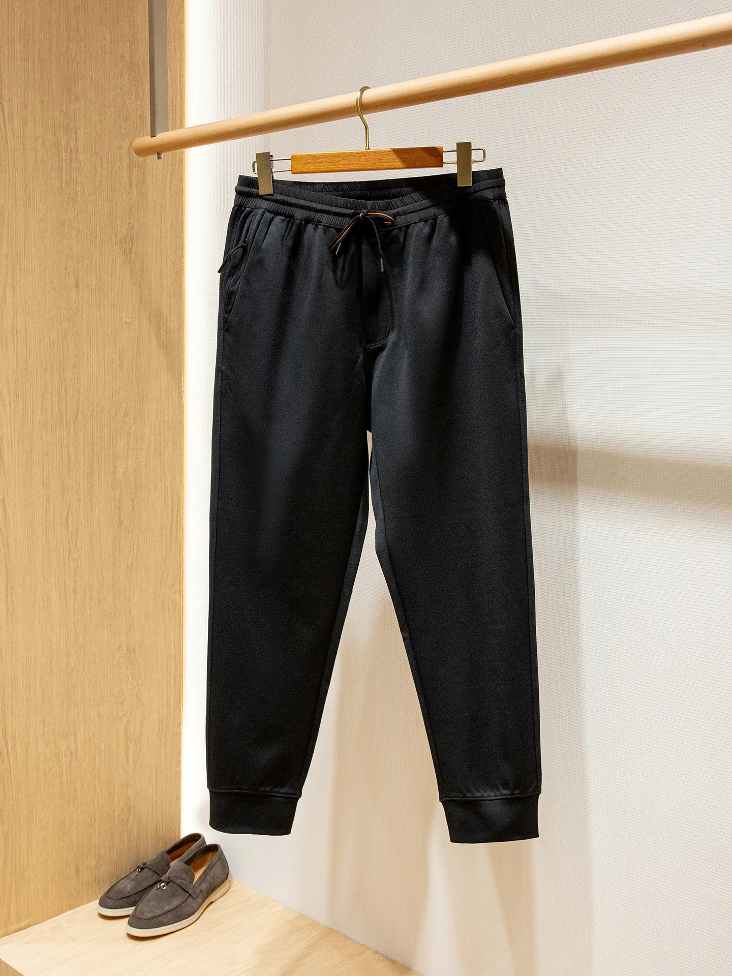 

ZZ custom-woven fabric drape and wear-resistant, men's elastic waist sports leggings and casual sweatpants