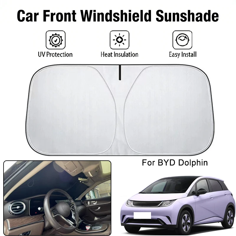 

Foldable Car Windshield Sun Shade UV Block Heat Insulation For BYD Dolphin Interior Protection Accessories