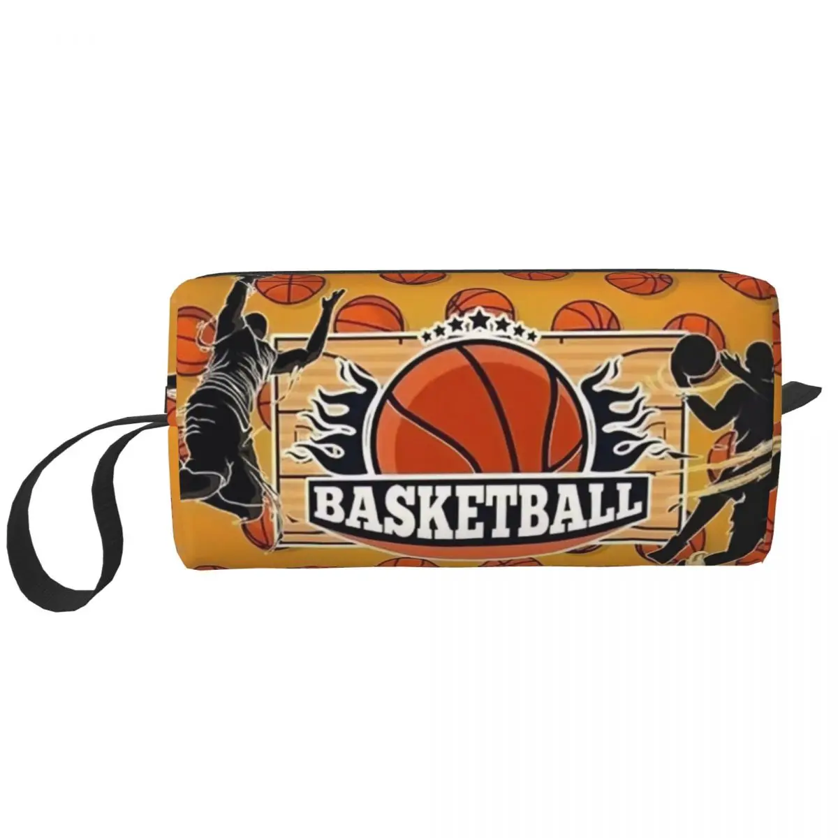 Cute Basketball Travel Toiletry Bag for Women Dots Round Physical culture Cosmetic Makeup Organizer Beauty Storage Dopp Kit